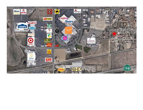 ±0.651 Acres of Commercial Development Land in Hanford, CA: 1131 W. 7th Street, Hanford, CA 93230